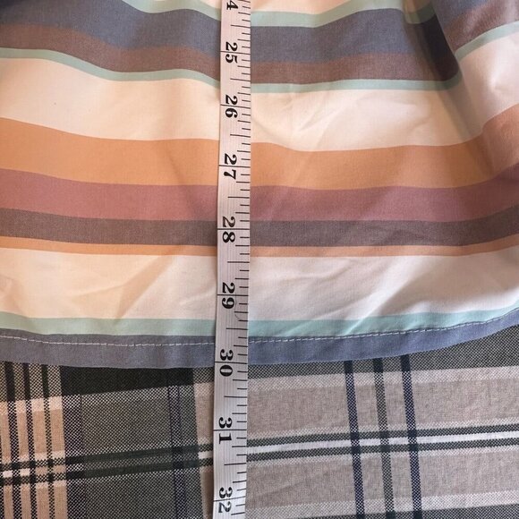 LL Bean Button Up Short Sleeve Shirt Mens XL Mulitcolor Striped Fishing Outdoor - Picture 11 of 12